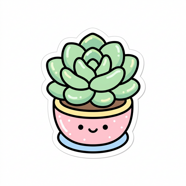 Decorative plant sticker